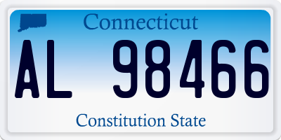 CT license plate AL98466