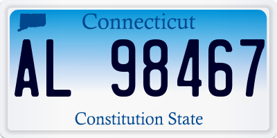 CT license plate AL98467