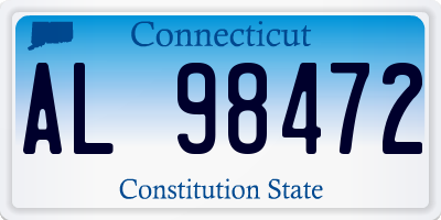 CT license plate AL98472