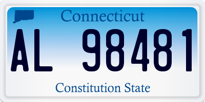 CT license plate AL98481
