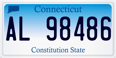 CT license plate AL98486