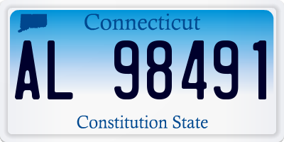 CT license plate AL98491