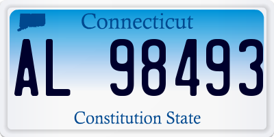 CT license plate AL98493
