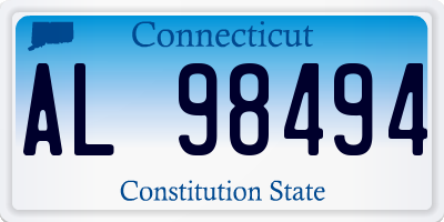CT license plate AL98494