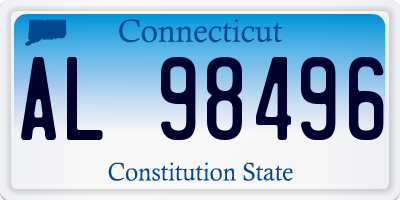 CT license plate AL98496
