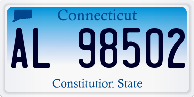 CT license plate AL98502