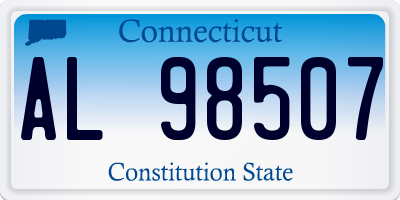 CT license plate AL98507