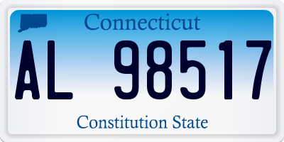 CT license plate AL98517