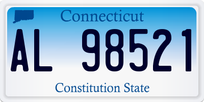 CT license plate AL98521