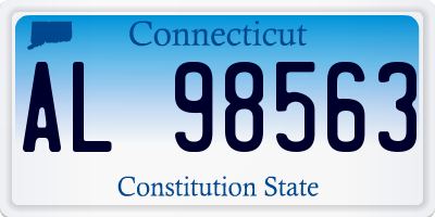 CT license plate AL98563