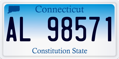 CT license plate AL98571