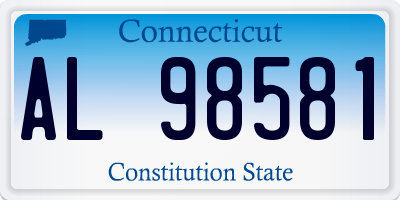 CT license plate AL98581