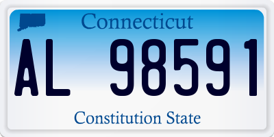 CT license plate AL98591