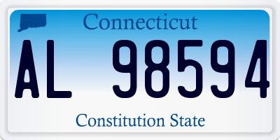 CT license plate AL98594