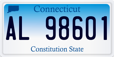 CT license plate AL98601