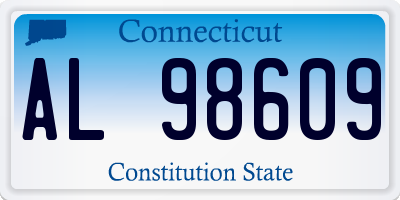CT license plate AL98609