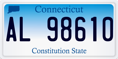 CT license plate AL98610