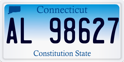 CT license plate AL98627