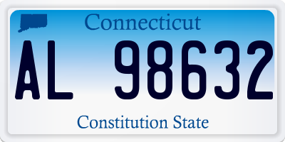 CT license plate AL98632