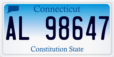 CT license plate AL98647