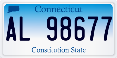 CT license plate AL98677