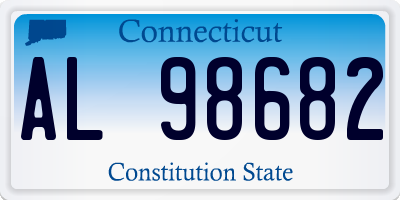 CT license plate AL98682