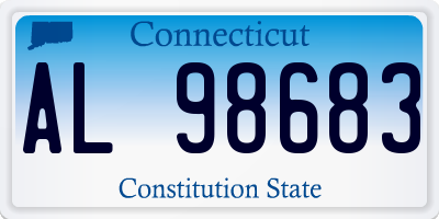 CT license plate AL98683