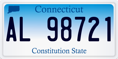 CT license plate AL98721