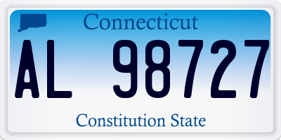 CT license plate AL98727