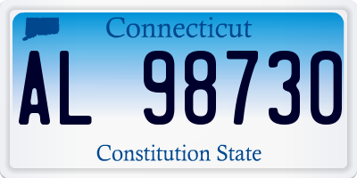 CT license plate AL98730