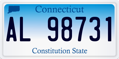 CT license plate AL98731
