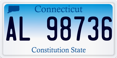 CT license plate AL98736