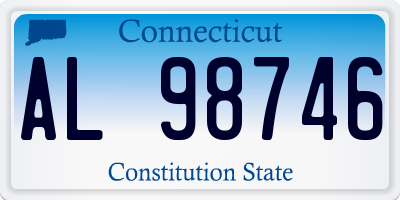 CT license plate AL98746