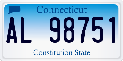 CT license plate AL98751