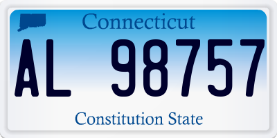 CT license plate AL98757