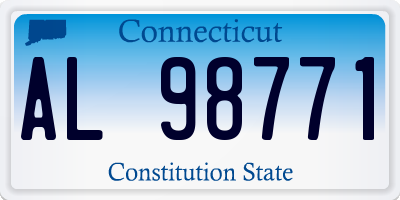 CT license plate AL98771
