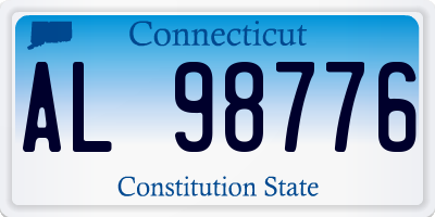 CT license plate AL98776