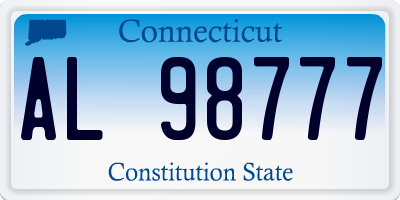 CT license plate AL98777