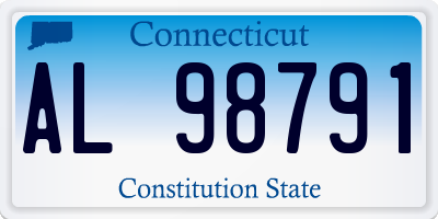 CT license plate AL98791