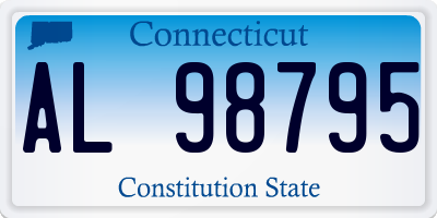 CT license plate AL98795
