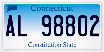 CT license plate AL98802
