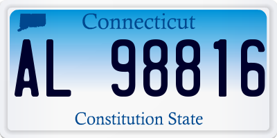CT license plate AL98816