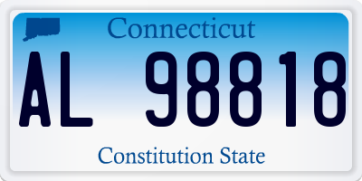 CT license plate AL98818