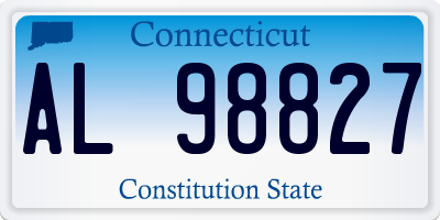 CT license plate AL98827