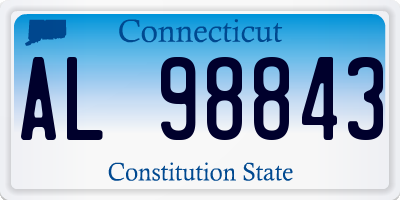 CT license plate AL98843