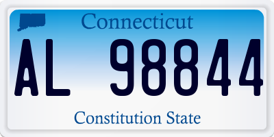CT license plate AL98844