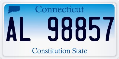 CT license plate AL98857