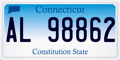 CT license plate AL98862
