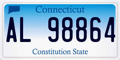 CT license plate AL98864