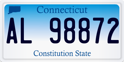 CT license plate AL98872